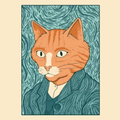 Wicked Clothes 'Cat Gogh' Shirt