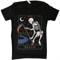 Wicked Clothes Death Tarot Shirt Bones