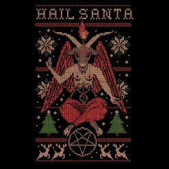 Wicked Clothes 'Hail Santa' Shirt New