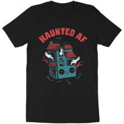Wicked Clothes 'Haunted AF' Shirt New