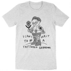 Wicked Clothes 'Tattooed Grandma' Shirt New