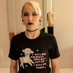 Wicked Clothes 'Wish You Peace' Shirt New