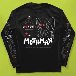 Wicked Clothes Sales Store 17 Wicked Clothes 'Mothman 1966' Long Sleeve Shirt BESTSELLERS