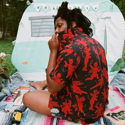 Wicked Clothes 'Little Devils' Button-Up Shirt New