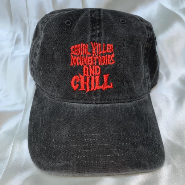 Wicked Clothes 'Serial Killer Documentaries' Dad Hat BESTSELLERS 3 Wicked Clothes 'Serial Killer Documentaries' Dad Hat BESTSELLERS