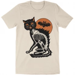 Wicked Clothes 'Skeleton Cat' Shirt New