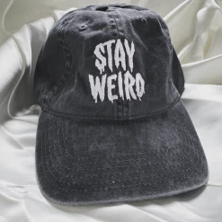 Wicked Clothes Black And White 'Stay Weird' Dad Hat