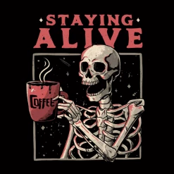 Wicked Clothes 'Staying Alive' Shirt New